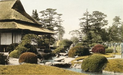 A characteristic Japanese garden, late 19th century by Japanese Photographer